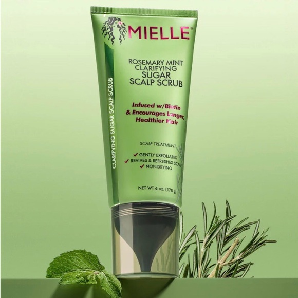 🍃NWT🍃 MIELLE Rosemary Mint Clarifying Sugar Scalp Scrub - Picture 3 of 10
